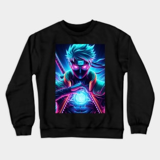 Anime kakashi neon Crewneck Sweatshirt